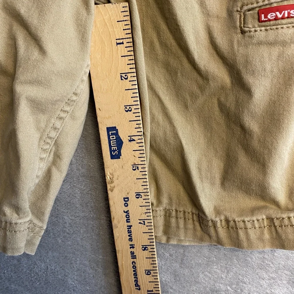 Levi's Boys 10 Cargo Shorts Khaki Casual Pockets Adjustable Waist